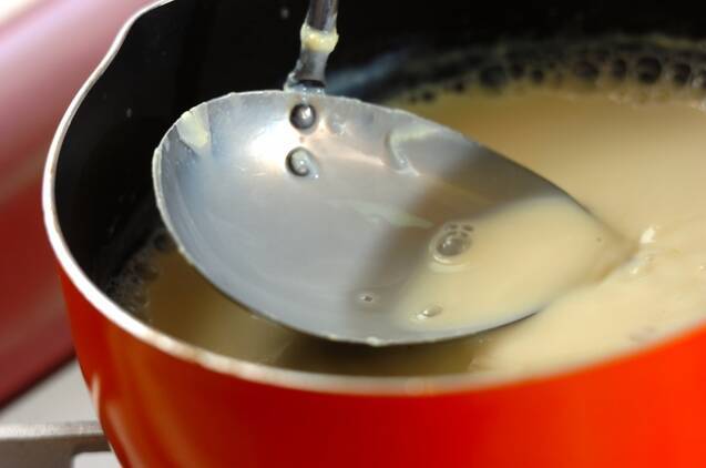 即席キノコの豆乳スープの作り方の手順2