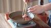 コンビーフデミソースで食べるとろとろオムライスの作り方の手順4