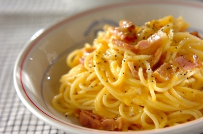 簡単カルボナーラスパゲティーのレシピ 作り方 E レシピ 料理のプロが作る簡単レシピ