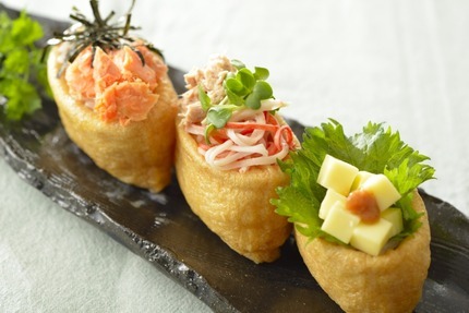 彩り時短いなり寿司