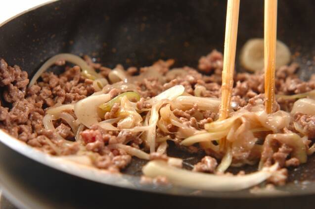 キノコオムレツの作り方の手順3