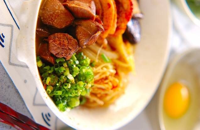 鶏肉のすき焼き風煮物