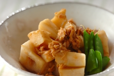 レンコンとツナの煮物 副菜 レシピ 作り方 E レシピ 料理のプロが作る簡単レシピ