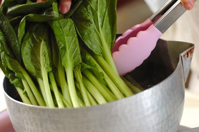 小松菜ペーストの作り方の手順2