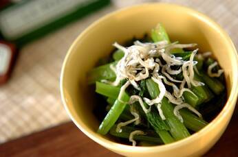 小松菜とジャコのお浸し