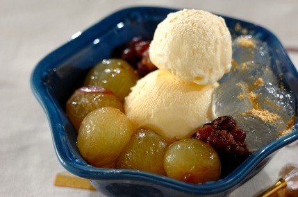 ブドウの和風パフェ