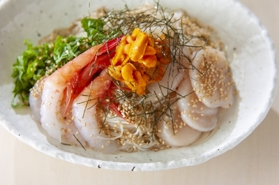 ぜいたく海鮮の具だくさん素麺 レシピ 作り方 E レシピ 料理のプロが作る簡単レシピ