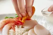 ぜいたく海鮮の具だくさん素麺の作り方2