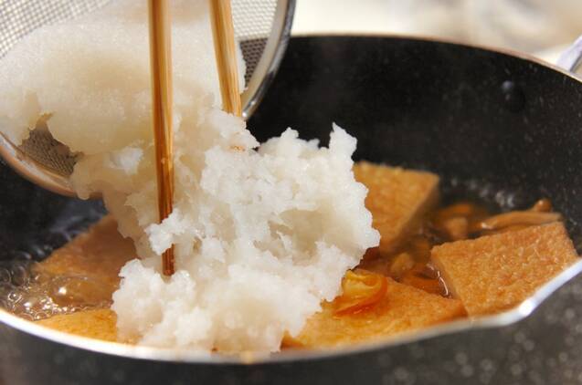 厚揚げのみぞれ煮の作り方の手順3