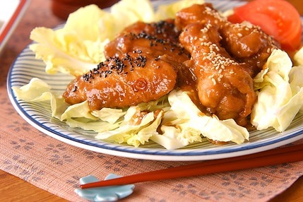 骨付き鶏肉の味唐揚げ