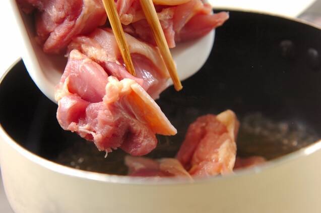 塩親子丼の作り方の手順2