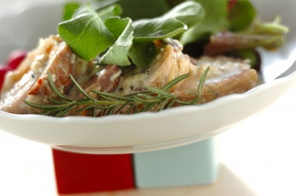 ハーブチキンのミルク煮込み