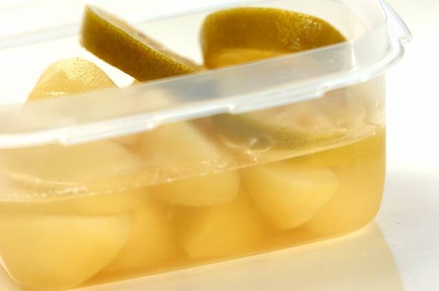 リンゴのコンポートの作り方の手順3