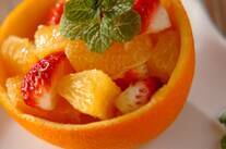 パーティーに♪皮まるごと簡単オレンジカップ