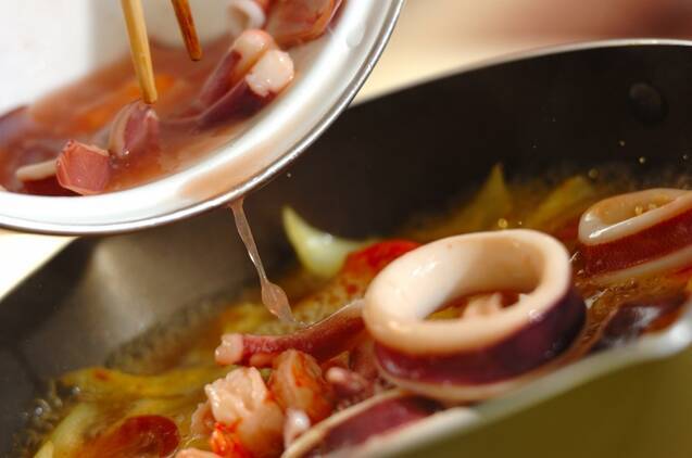 エビとイカのカレーの作り方の手順8