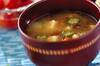 オクラと豆腐のおみそ汁の作り方の手順