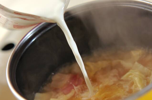 ベジタブルミルクスープの作り方の手順8