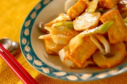 里芋のコチュジャン炒め