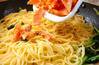 甘塩鮭のスパゲティの作り方の手順7
