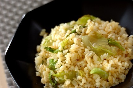 卵とレタスのチャーハン