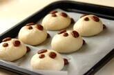 時短発酵の簡単てごねでパンダパンの作り方8