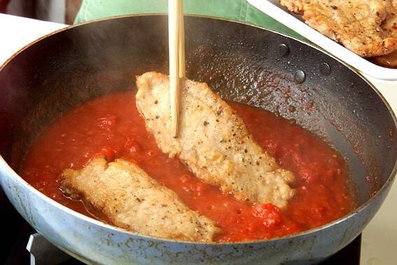 ポークのトマトソース煮の作り方の手順6