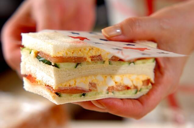 七夕短冊サンドイッチの作り方の手順8