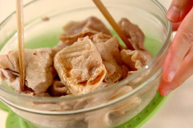 温かい豚しゃぶの作り方の手順4