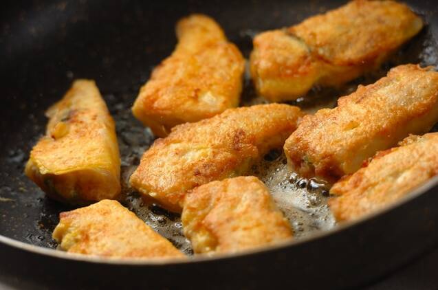 鶏ささ身の梅ピカタの作り方の手順4