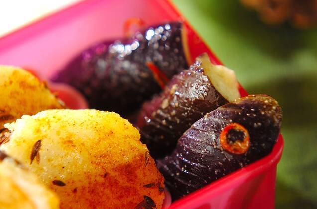 ゆでナスのナンプラー風味