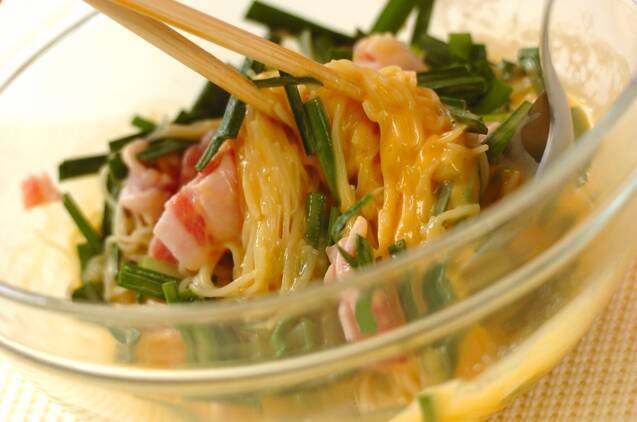 素麺チヂミの作り方の手順2