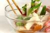 長芋とオクラの梅麺つゆ和えの作り方の手順3