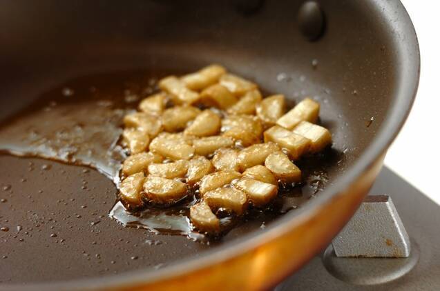 レンコンとゴボウのキンピラ混ぜご飯の作り方の手順2