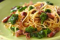 ホタルイカと菜の花のパスタ