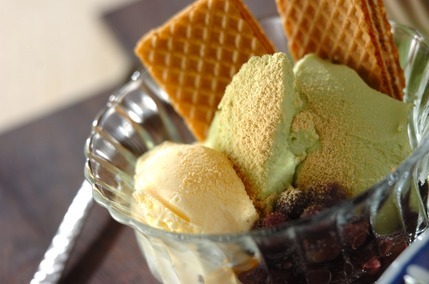 抹茶のレアチーズ