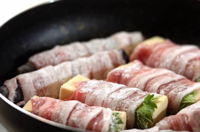 高野豆腐とナスの豚バラ巻きの作り方の手順5