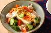 ささ身と豆腐の中華サラダの作り方の手順