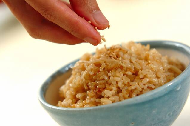 たっぷり新ショウガの玄米ご飯の作り方の手順6