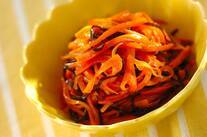 ニンジンと塩昆布きんぴら