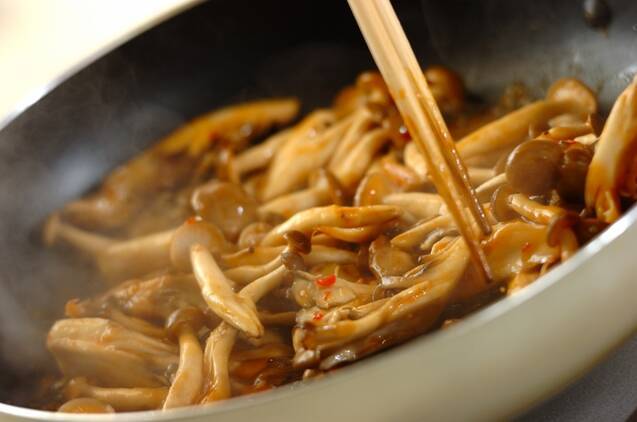 キノコ麻婆の作り方の手順4