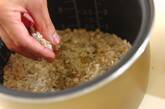 麦入りジャコご飯の作り方1