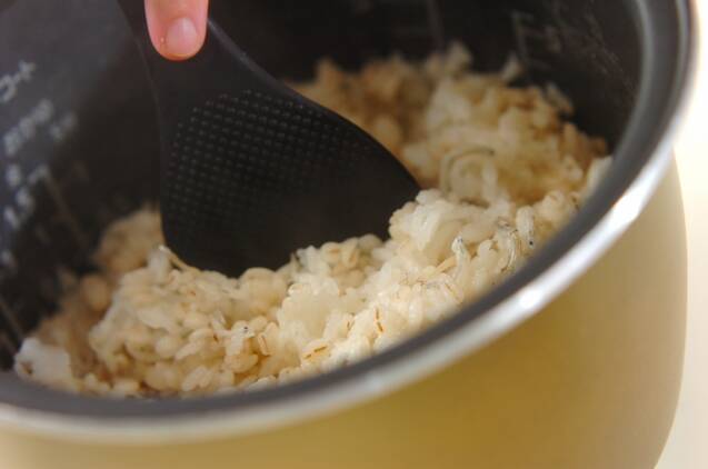 麦入りジャコご飯の作り方の手順3