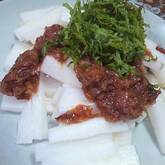 長芋の梅肉ソースがけ