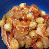 ヒヨコ豆とベーコンのトマト煮
