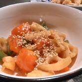 乱切りレンコンのきんぴら