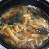 油揚げとジュンサイの赤だし