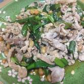 豚肉と納豆の炒め物