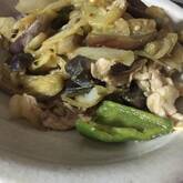ナスと豚肉の炒め物