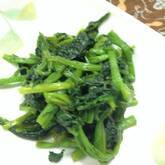 クレソンとホウレン草のからし和え