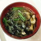 ひじきと春雨のスープ